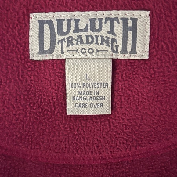 Duluth Trading Co Men’s Red Fleece Vest Size Large - Picture 3 of 6
